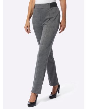 Sieh an! Jerseyhose Innenbeinlänge ca. 72 cm - Grau