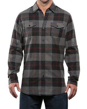Burnside Flanellhemd - Schwarz