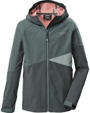 Killtec Funktionsjacke KOS 142 BYS SFTSHLL JCKT NATURGRUEN - Grau