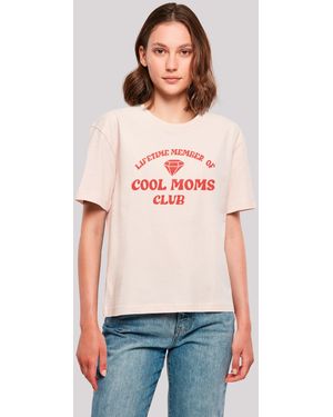 F4NT4STIC Shirt Mothers Day Cool Moms Club Premium Qualität - Rot