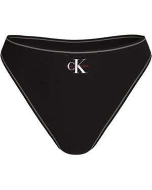 Calvin Klein Bikini-Hose Körpernahe Passform - Schwarz
