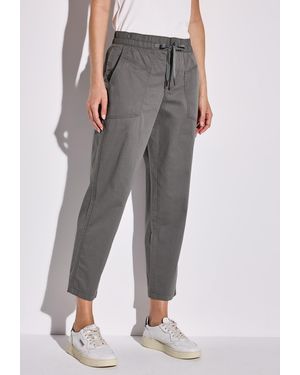 Street One Cargohose Middle Waist - Grau