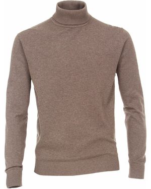 Redmond Strickpullover uni - Braun