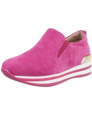 Ital-Design Komfortabler Slipper Für Jeden Anlass Sneaker (89322648) Keilabsatz/Wedge Sneakers Low - Pink