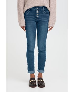 B.Young BXKAILY Klassische Skinny-fit-Jeans - Blau