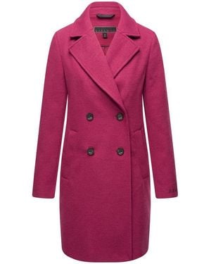 Navahoo Kurzmantel Frostjuwel 14 Klassischer Damen Mantel - Rot