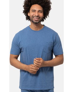 Ammann Pyjamaoberteil Organic Cotton - Blau