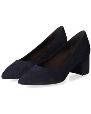 Tamaris Klassische Pumps 1-22413-47-805 Damen Textil Keilpumps - Schwarz