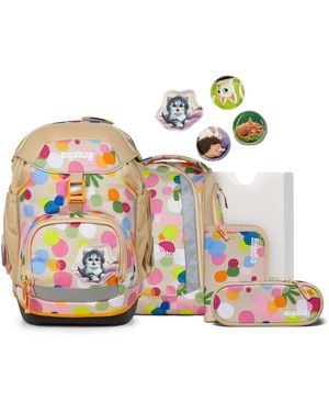 ergobag Schulranzen-Set PACK Flower PowBär - Mehrfarbig