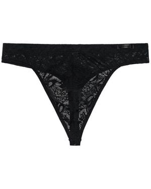Hom G-String Free Cut Lace Tanga Unterhose Unterwäsche - Schwarz