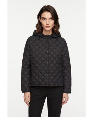 Cinque Steppjacke Ciphil Mit Abnehmbarer Kapuze, Oversize Fit, Leicht Wärmend - Schwarz