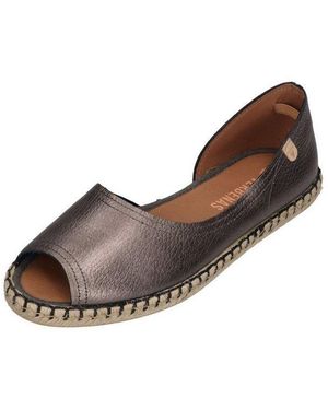 Verbenas Cruz Nucleo Metal Gal Espadrille Plomo - Braun