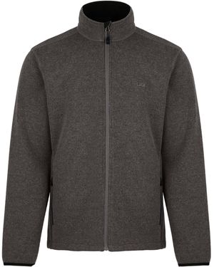 Jeff Green Fleecejacke Carlow 42% Schurwollanteil - Grau