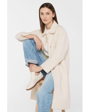 SENSES.THE LABEL Langjacke mit langem Gehschlitz - Blau