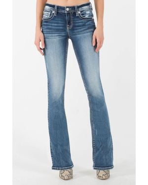 Miss Me Bootcut-Jeans - Blau