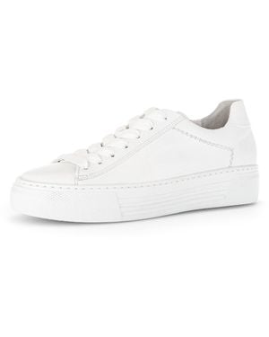 Gabor Florenz Plateausneaker, Freizeitschuh, Halbschuh, Schnürschuh Mit Dezenten Ziernähten - Schwarz