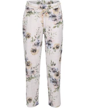 malito more than fashion Stoffhose 2020 lockere Sommerhose im Boho Stil - Weiß
