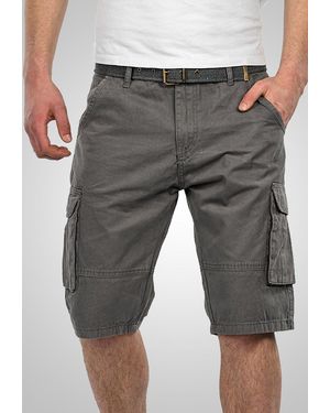 Alessandro Salvarini Cargoshorts ASNico inklusive passendem Gürtel - Grau
