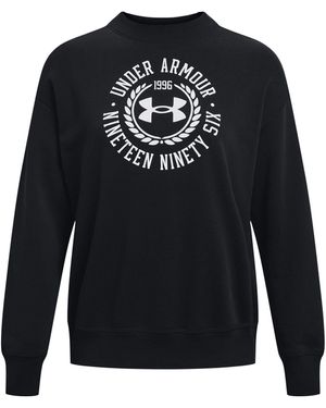 Under Armour ® Fleecepullover Pullover Rival Fleece Crest Grp Crew 1373029 - Blau