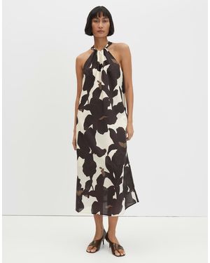 someday. Neckholderkleid Qowira Blütenprint Mit floralem Print und feinen Raffungen - Weiß