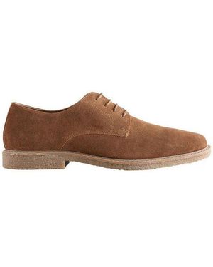 Next Derby-Schuhe Aus Veloursleder Schnürschuh - Braun