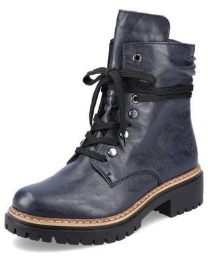 Rieker Schnürstiefelette - Blau