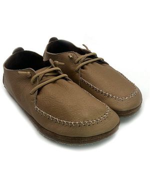 POLOLO Barfuß Slipper Manolo, Barfußschuh Aus Ivn Zertifiziertem Und Pflanzlich Gegerbtem Naturleder - Grün