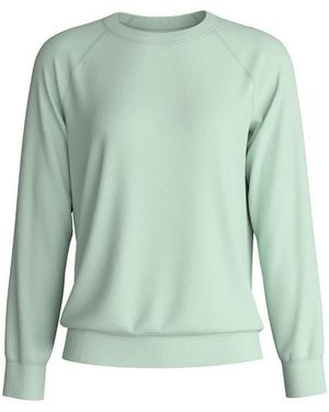CALIDA Langarmshirt Ski Resort Damen (1-Tlg) Weiche Interlock-Qualität, Angenehm Wärmend Und Formstabil - Grün
