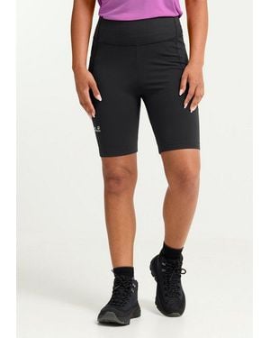 Jack Wolfskin Funktionsshorts Wildstride Short Tights W Sporthose, Eng Anliegend, Atmungsaktiv - Schwarz