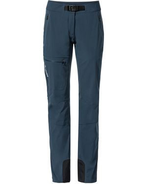 Vaude Women's Badile Pants II (1-tlg) besonders leichte Funktionshose für sportliche Aktivitäten - Blau