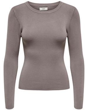 Jacqueline De Yong Strickpullover Rundhals Langarm weicher Strick JDYCIRKELINE L/S PULLOVER KNT - Grau