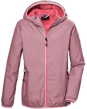 Killtec Funktionsjacke KOS 138 GRLS JCKT Kinderjacke: wasserdicht, reflektierend, elastisch - Pink