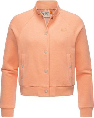 Ragwear Bomberjacke Simonette Stylische Damen Collegejacke Für Den Übergang - Orange