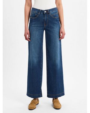 M·a·c Straight-Jeans Rich Palazzo - Blau