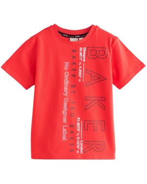 Baker by Ted Baker By Ted Baker T-Shirt mit Grafik (1-tlg) - Rot