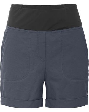 Bergson Outdoorhose PUSULA Short Shorts, leicht, elastisch, strapazierfähig, Normalgrößen - Blau