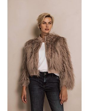 Zhrill Fellimitatjacke ZHLORA - Braun