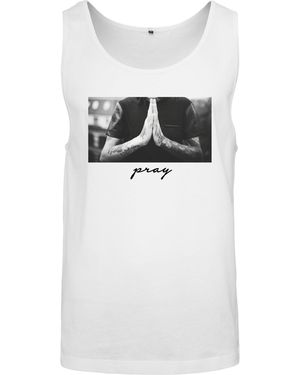 Mister Tee Tanktop Pray Tank Top (1-tlg) - Grau