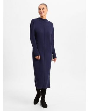 Comma, A-Linien-Kleid - Blau