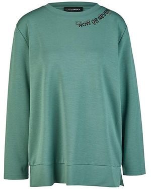 Doris Streich Sweatshirt Mit Metallplättchen - Grün