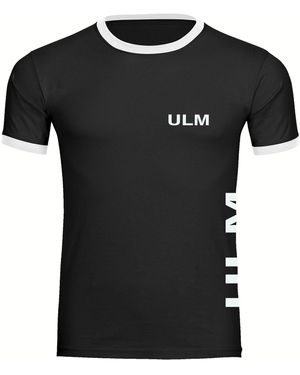 multifanshop T-Shirt Kontrast Ulm - Schwarz