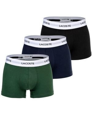 Lacoste Boxer Herren Boxershort 3Er Pack Baumwolle (Packung, 3Er Pack) - Grün