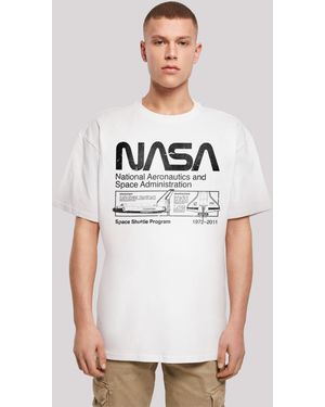 F4NT4STIC T-Shirt NASA Classic Space Shuttle Print - Weiß