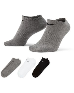 Nike Funktionssocken U NK EVERYDAY LTWT NS 3PR 132 für Training und Workout - Grau