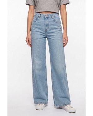 BOSS Weite Jeans Marlene Hr 12.0 Premium Damenmode Mit Hohem Bund, Wide Leg - Blau