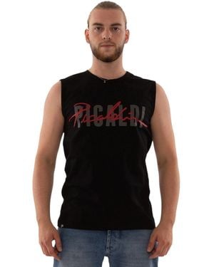 PICALDI Jeans Tanktop Collection (1-tlg) Logodruck - Schwarz