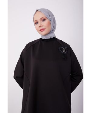 Armine Tunikakleid Armine Tunika , Moderne Polyester Kapuze Langarmshirt , Bedr - Blau