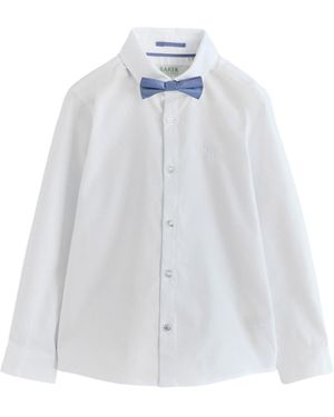 Ted Baker By Ted Baker Langarmhemd mit Fliege (2-tlg) - Weiß