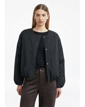 Comma, Winterjacke Outdoor-Jacke Daunenblouson Aus Nylon - Schwarz