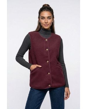 ONLY Plüschweste Onlbaby Life Teddy Vest Pnt Cs Kunstfaser - Rot